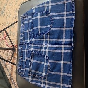 Denim mini skirt